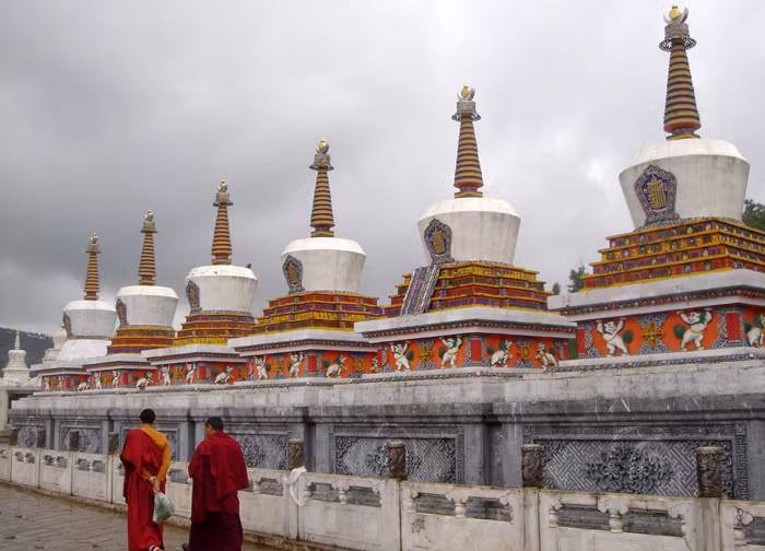 Một góc tu viện Kumbum.