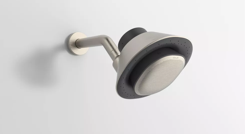 Vòi hoa sen Kohler Moxie là sự kết hợp giữa vòi tắm sen với loa bluetooth chống nước.