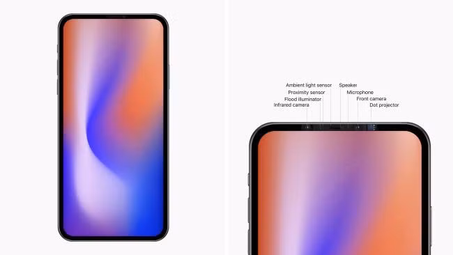 iPhone 12 sẽ có một trong số các mẫu mới loại bỏ tai thỏ hoàn toàn và camera TrueDepth được nhúng thẳng vào viền trên màn hình. Bên cạnh đó, iPhone 12 sẽ hỗ trợ 5G.