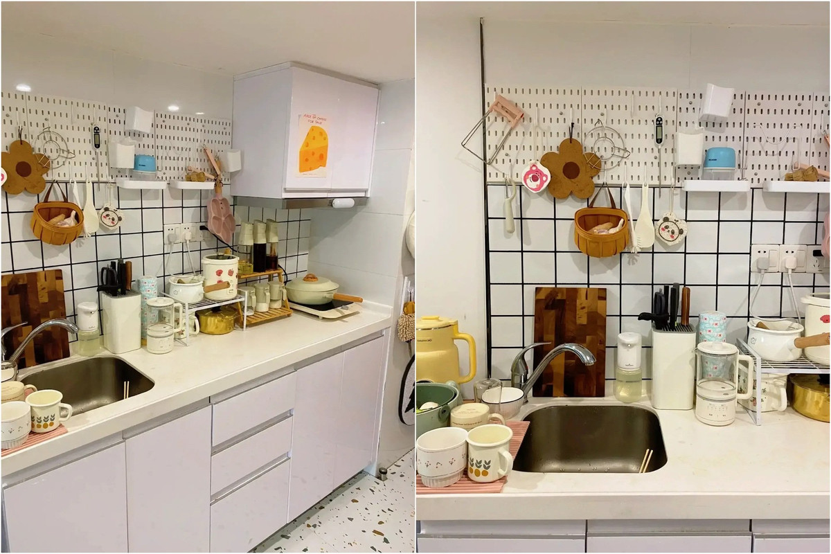 rước khi bước vào không gian phòng khách chính là khu vực đặt bàn ăn. Còn gì thích hợp cho nhu cầu sử dụng cá nhân hơn một bộ bàn ăn hình tròn nhỏ gọn. Tại đây, Tiểu Chu có thể vừa thưởng thức bữa ăn vừa theo dõi các chương trình yêu thích trên tivi hoặc ngắm nhìn cảnh sắc bên ngoài qua khung cửa sổ kính cỡ lớn của phòng khách.