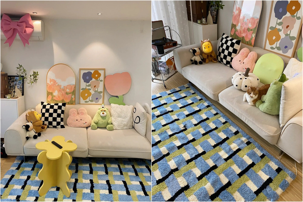 ác xép là không gian phòng ngủ rộng khoảng 8m². Ngay lần đầu tiên đến xem căn hộ này, Tiểu Chu đã bị thiết kế khung cửa sổ kính cỡ lớn hút hồn. Trong tâm trí cô nàng liền nảy ra ý tưởng phải đặt một chiếc giường ngủ êm ái ngay cạnh cửa sổ để bất kể là ngày hay đêm đều có thể nhìn ngắm khung cảnh thành phố bên ngoài.