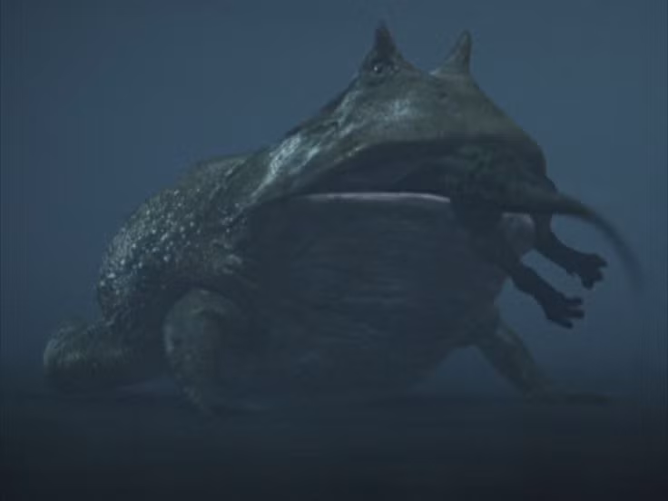  7. Bộ xương hóa thạch được tìm thấy ở Madagascar. Các hóa thạch của Beelzebufo được phát hiện ở Madagascar vào năm 1993, và sau nhiều năm nghiên cứu, loài này chính thức được mô tả vào năm 2008, gây chú ý lớn trong giới khoa học. Ảnh: Pinterest.