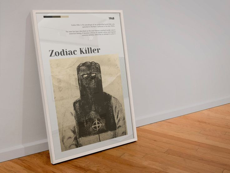  1. Hắn có thể đã giết nhiều người hơn con số chính thức. Zodiac Killer tự nhận đã sát hại ít nhất 37 người vào cuối những năm 1960, đầu 1970, nhưng cảnh sát chỉ có thể xác nhận 5 vụ án mạng do hắn thực hiện, với 2 nạn nhân may mắn sống sót. Ảnh: Pinterest.