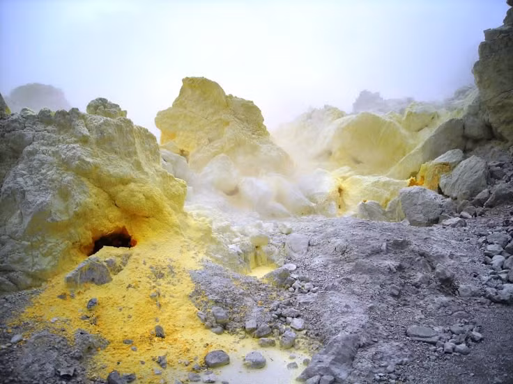  8. Một số vi khuẩn có thể "ăn" lưu huỳnh. Có những loài vi khuẩn đặc biệt có khả năng sử dụng lưu huỳnh để tạo năng lượng thay vì oxy, giúp chúng tồn tại trong môi trường khắc nghiệt như đáy đại dương hoặc gần suối nước nóng giàu lưu huỳnh. Điều này mở ra nhiều giả thuyết về sự sống ngoài hành tinh có thể tồn tại trong điều kiện tương tự. Ảnh: Pinterest.