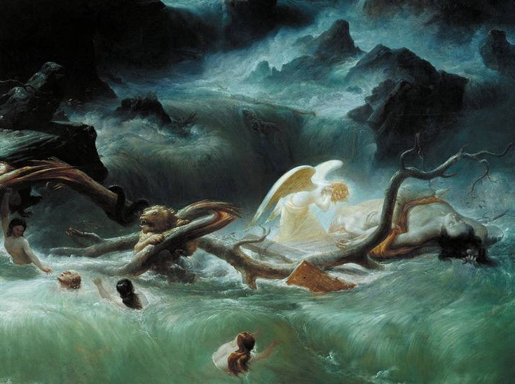  2. Bị nhấn chìm chỉ trong một đêm. Vào năm 373 TCN, một trận động đất kinh hoàng kèm theo sóng thần đã cuốn trôi toàn bộ thành phố Helike xuống biển, khiến nó biến mất chỉ trong một đêm. Ảnh: Pinterest.