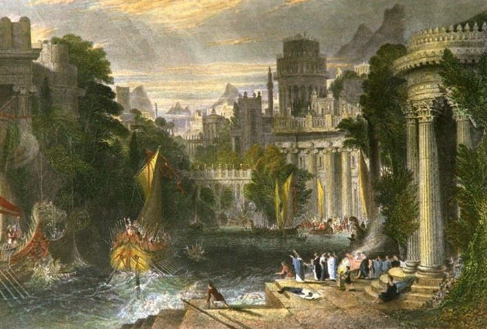  5. Mất tích suốt hơn 2.000 năm. Sau khi bị nhấn chìm, Helike dần chìm vào quên lãng, không ai biết chính xác vị trí của nó cho đến cuối thế kỷ 20. Ảnh: Pinterest.