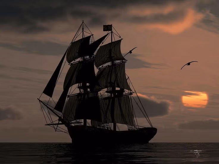  8. Người Hà Lan bay vẫn là một trong những bí ẩn chưa có lời giải. Dù đã có nhiều lý giải khoa học, truyền thuyết về con tàu ma này vẫn luôn là một trong những bí ẩn lớn nhất của lịch sử hàng hải, thu hút sự quan tâm của cả những người yêu thích khám phá và các nhà nghiên cứu. Ảnh: Pinterest.