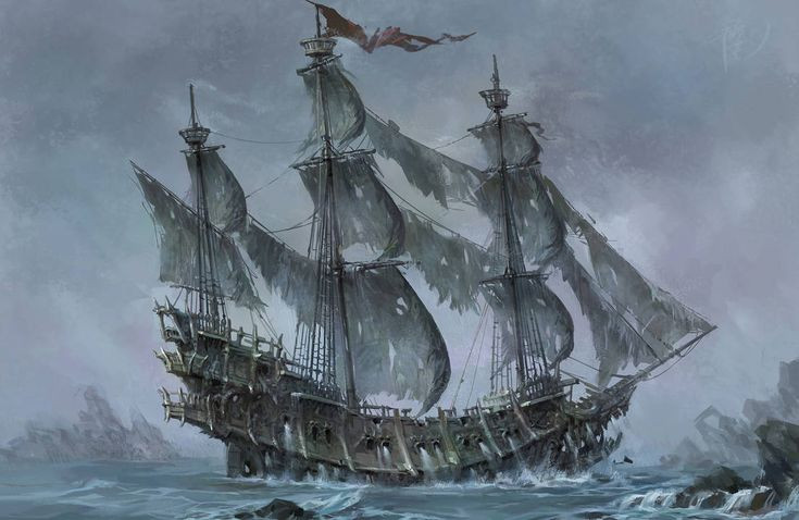  5. Có nhiều nhân chứng tuyên bố đã nhìn thấy con tàu ma. Trong suốt nhiều thế kỷ, một số thủy thủ và thậm chí cả những thành viên hoàng gia đã tuyên bố nhìn thấy Người Hà Lan bay, bao gồm cả Hoàng tử George của Anh vào năm 1881. Ảnh: Pinterest.