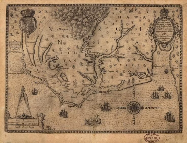  3. Khi John White trở lại, toàn bộ người dân đã biến mất. Khi White trở lại vào năm 1590, ông phát hiện ra toàn bộ thuộc địa đã bị bỏ hoang, không có dấu hiệu của bạo lực hay các cuộc chiến. Ảnh: Pinterest.