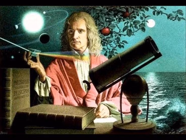  4. Isaac Newton từng nghiên cứu về nó. Nhà khoa học vĩ đại này không chỉ là một nhà vật lý mà còn dành nhiều thời gian nghiên cứu thuật giả kim, bao gồm cả hòn đá triết học. Một số ghi chép của ông chứa công thức giả kim được cho là liên quan đến nó. Ảnh: Pinterest.