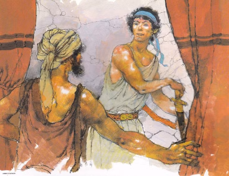  7. Ông không chỉ là một tên trộm mà còn là một võ sĩ giỏi. Dù nổi danh với tài ăn trộm, Autolycus cũng rất giỏi võ thuật và từng huấn luyện Odysseus trong chiến đấu và mưu lược. Ảnh: Pinterest.