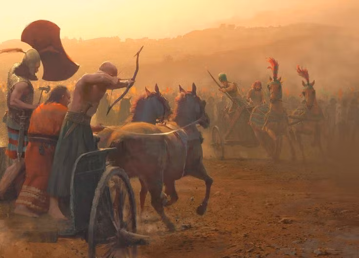  5. Kết quả trận chiến không có bên nào thắng tuyệt đối. Mặc dù cả hai phe đều tuyên bố chiến thắng, nhưng trên thực tế, không bên nào đạt được lợi thế tuyệt đối. Ai Cập bảo toàn được lực lượng nhưng không chiếm được Kadesh, trong khi Hittite giữ vững lãnh thổ nhưng cũng không thể đánh bại quân Ai Cập hoàn toàn. Ảnh: Pinterest.