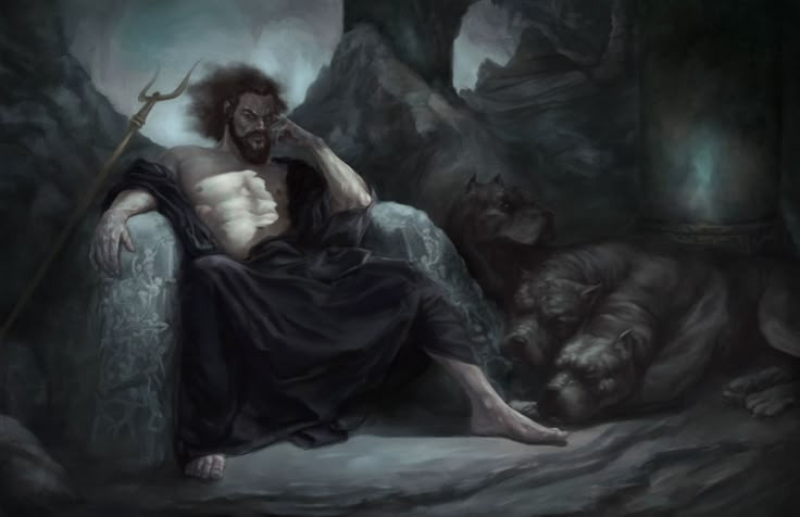  1. Hades vừa là tên vị thần, vừa là tên vương quốc của người chết. Hades không chỉ là vị thần cai quản địa ngục mà còn là tên của chính thế giới ngầm này. Người Hy Lạp cổ thường tránh gọi tên Hades trực tiếp vì lo sợ sự xui xẻo. Ảnh: Pinterest.