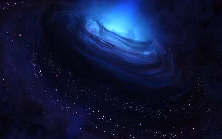  5. Có thể tạo ra lỗ đen. Trong một số trường hợp, vụ nổ kilonova không chỉ tạo ra vật chất phát sáng mà còn có thể dẫn đến sự hình thành của một lỗ đen mới. Ảnh: Pinterest.