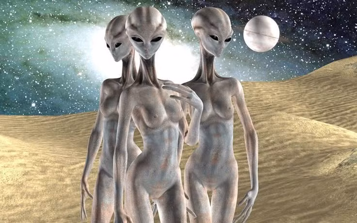  7. Một số người tin rằng họ là con người trong tương lai. Một giả thuyết thú vị cho rằng Người ngoài hành tinh xám thực chất là con người tiến hóa trong tương lai xa, trở lại quá khứ để nghiên cứu tổ tiên của mình. Ảnh: Pinterest.
