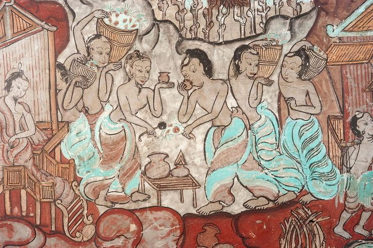  4. Một số Jātaka rất nổi tiếng. Trong số hàng trăm câu chuyện, một số Jātaka được biết đến rộng rãi như câu chuyện Vessantara Jātaka về lòng bố thí, hay Mahājanaka Jātaka kể về trí tuệ và sự kiên trì. Ảnh: Pinterest.