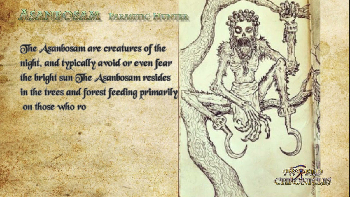  8. Asanbosam là một phần quan trọng trong văn hóa dân gian Tây Phi. Không chỉ là một câu chuyện để hù dọa trẻ em, truyền thuyết về Asanbosam còn phản ánh nỗi sợ hãi của người dân đối với những điều bí ẩn trong rừng rậm, đồng thời nhắc nhở mọi người cẩn trọng khi đi vào những khu vực hoang dã. Ảnh: YouTube.
