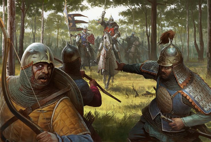  3. Quân Nga sử dụng chiến thuật phục kích để giành chiến thắng. Một trong những yếu tố quan trọng giúp quân Nga giành thắng lợi là một đội quân dự bị được giấu kín trong rừng, bất ngờ tấn công vào sườn quân Mông Cổ khi trận chiến đang diễn ra ác liệt. Ảnh: Pinterest.