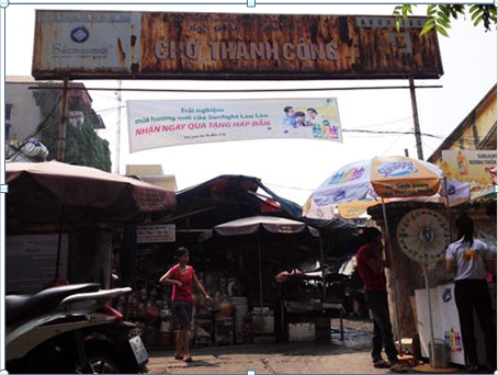 Chợ Thành Công, tháng 10/2014.