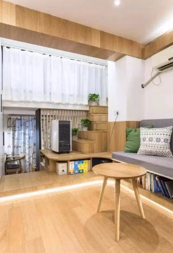 Phu nu Nhat cai tao nha cu, can ho rong 50m2 don gian khong tuong-Hinh-18