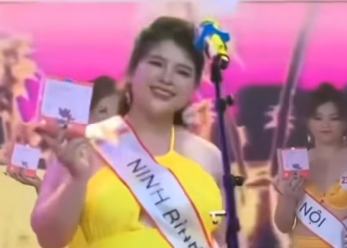 Thí sinh ôm bụng bầu 6 tháng đi thi hoa hậu Thi sinh om bung bau 6 thang di thi hoa hau