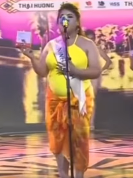 Thí sinh ôm bụng bầu 6 tháng đi thi hoa hậu - Hình 3 Thi sinh om bung bau 6 thang di thi hoa hau-Hinh-3