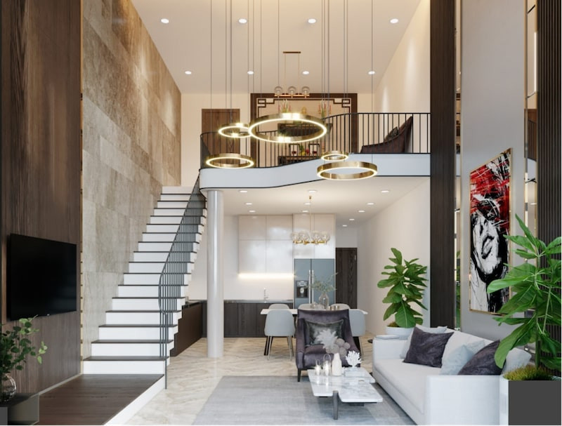 Nhà cấp 4 gác lửng 3 phòng ngủ đẹp ngất ngây - Hình 3 Nha cap 4 gac lung 3 phong ngu dep ngat ngay-Hinh-3