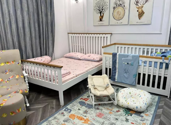 Quy Binh tu tay set up phong cho con dau long-Hinh-2