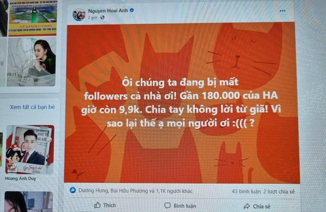 Nguoi noi tieng phan ung khi bi mat nguoi theo doi sau 1 dem