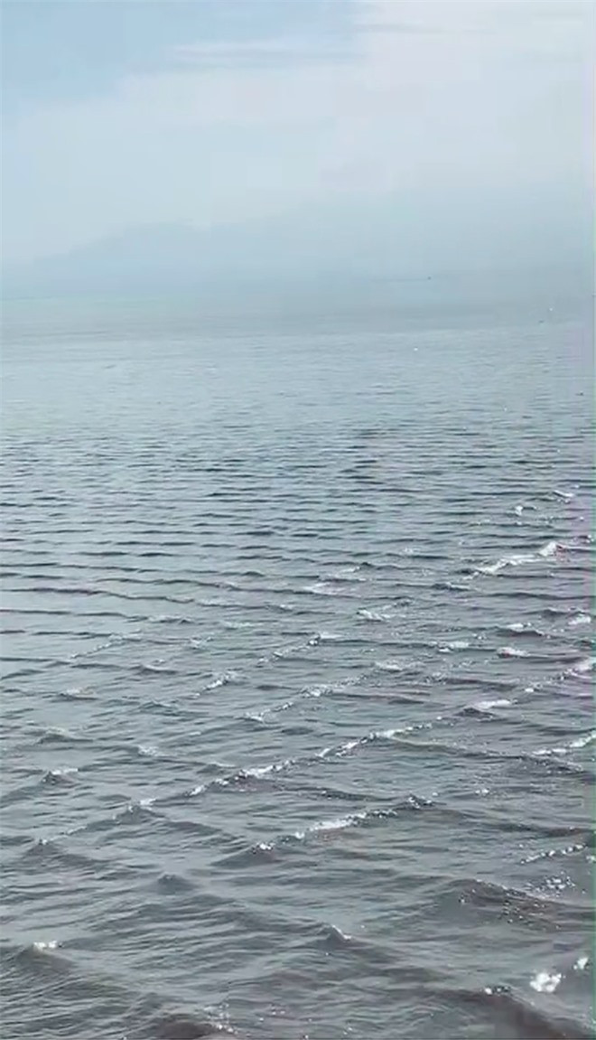 Thấy sóng biển đột nhiên có hình ô vuông, du khách tá hoả ảnh 2