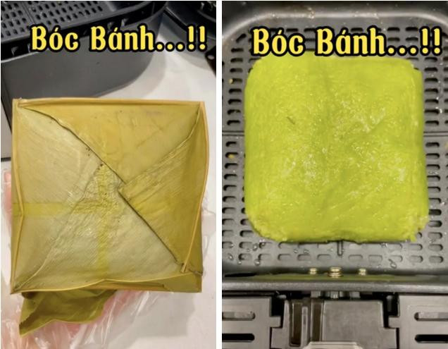 Them 1 cach giai cuu banh chung gay sot: Khoai khau ma khong dau mo