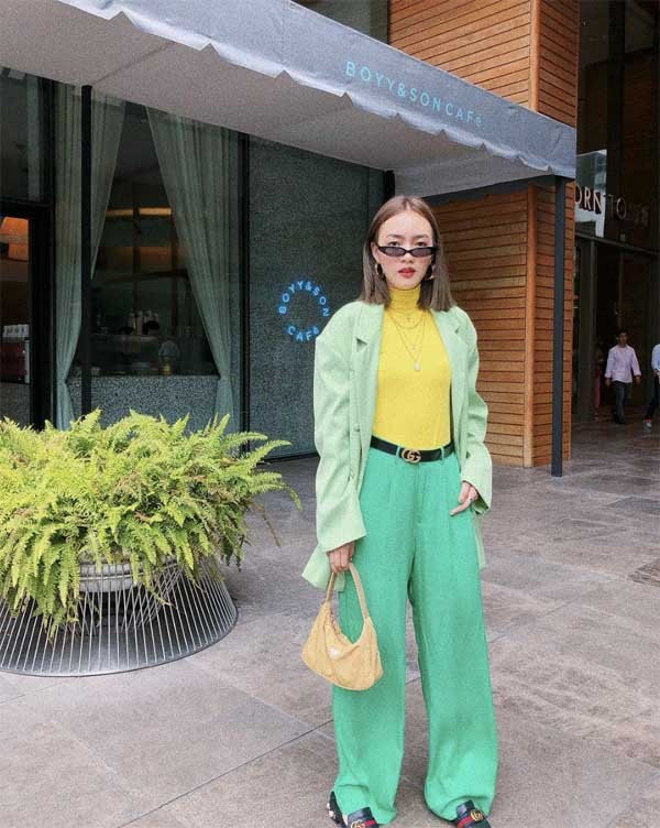 Loạt sao Việt lại chỉ thích lăng xê xanh lá đầy cá tính - Hình 19 Loat sao Viet lai chi thich lang xe xanh la day ca tinh-Hinh-19