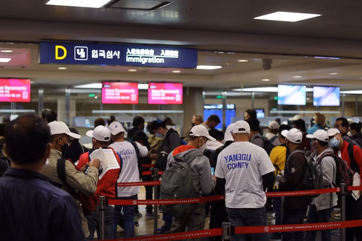 Han Quoc bat 642 lao dong nuoc ngoai trai phep, co 49 lao dong VN