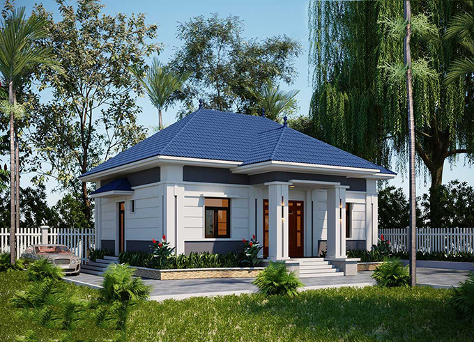 Nhà cấp 4 siêu sang, không gian sống chuẩn biệt thự 5 sao - Hình 6 Nha cap 4 sieu sang, khong gian song chuan biet thu 5 sao-Hinh-6