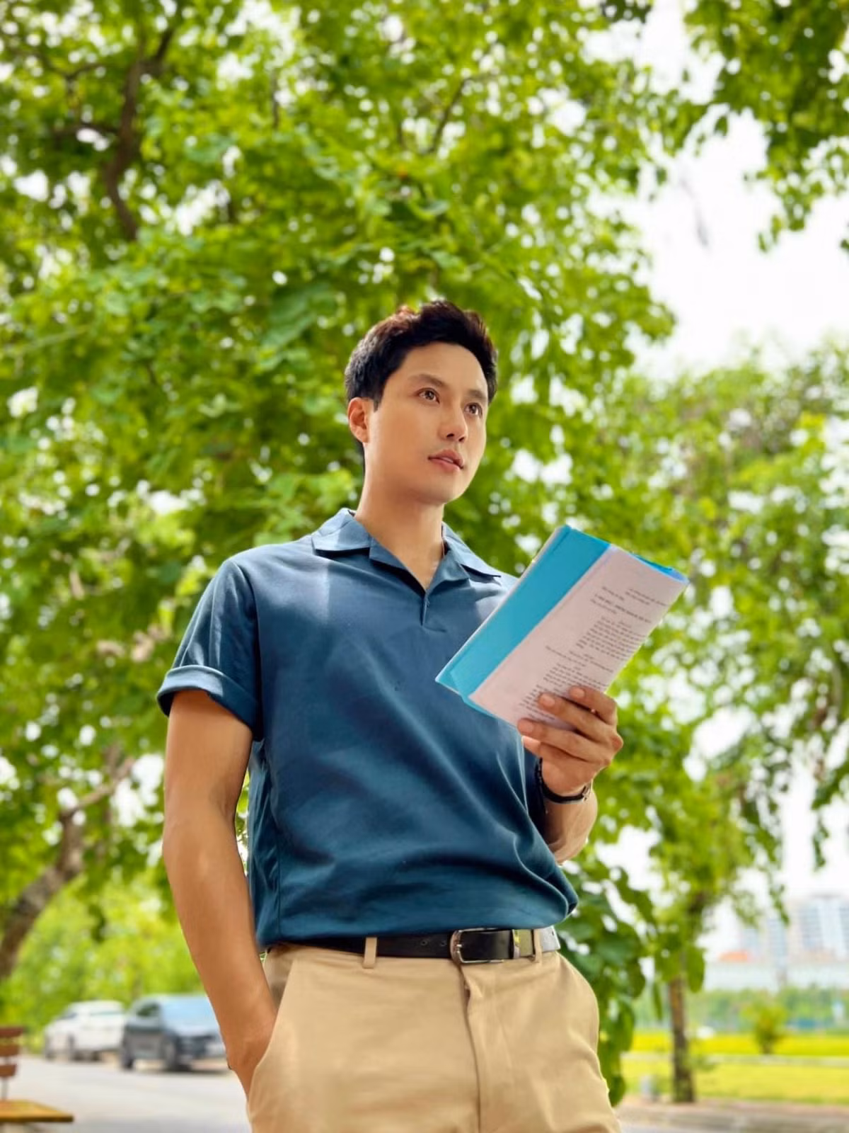 Nhận lời tham gia Đấu trí, Thanh Sơn không ngại thách thức bản thân ở dạng vai mới, khi điểm mạnh của anh vốn là những bộ phim tâm lý tình cảm. Trong phim, Thanh Sơn nhận vai Vũ- Phó trưởng phòng Cảnh sát kinh tế PC03 tỉnh Đông Bình. Vũ đĩnh đạc, nhiệt huyết và có tư duy sắc sảo, luôn giữ tinh thần mạnh mẽ, đấu tranh phòng chống tội phạm đến cùng.