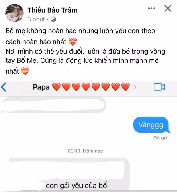 Thieu Bao Tram tiet lo tin nhan tu bo