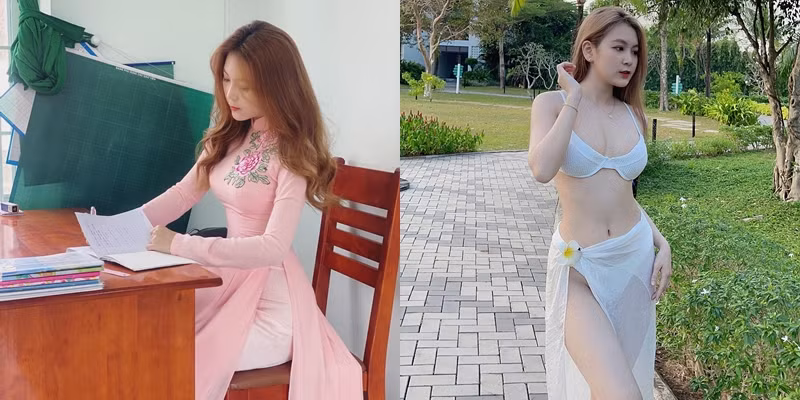 Co giao xinh dep ben Loc Fuho tung gay tranh cai vi gu thoi trang-Hinh-2