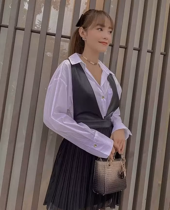 Những mỹ nhân Việt mê mẩn áo sơ mi trắng - Hình 11 Nhung my nhan Viet me man ao so mi trang-Hinh-11