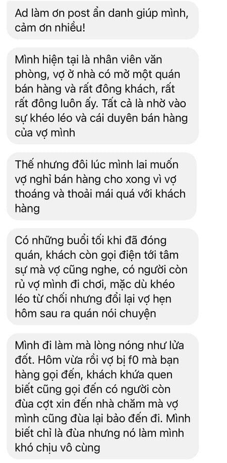 Vo buon ban co duyen nhung tinh de dai, chong lo 'moc sung'
