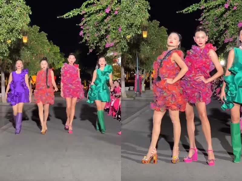 That vong Vu Thu Phuong voi man catwalk 'ga mo'
