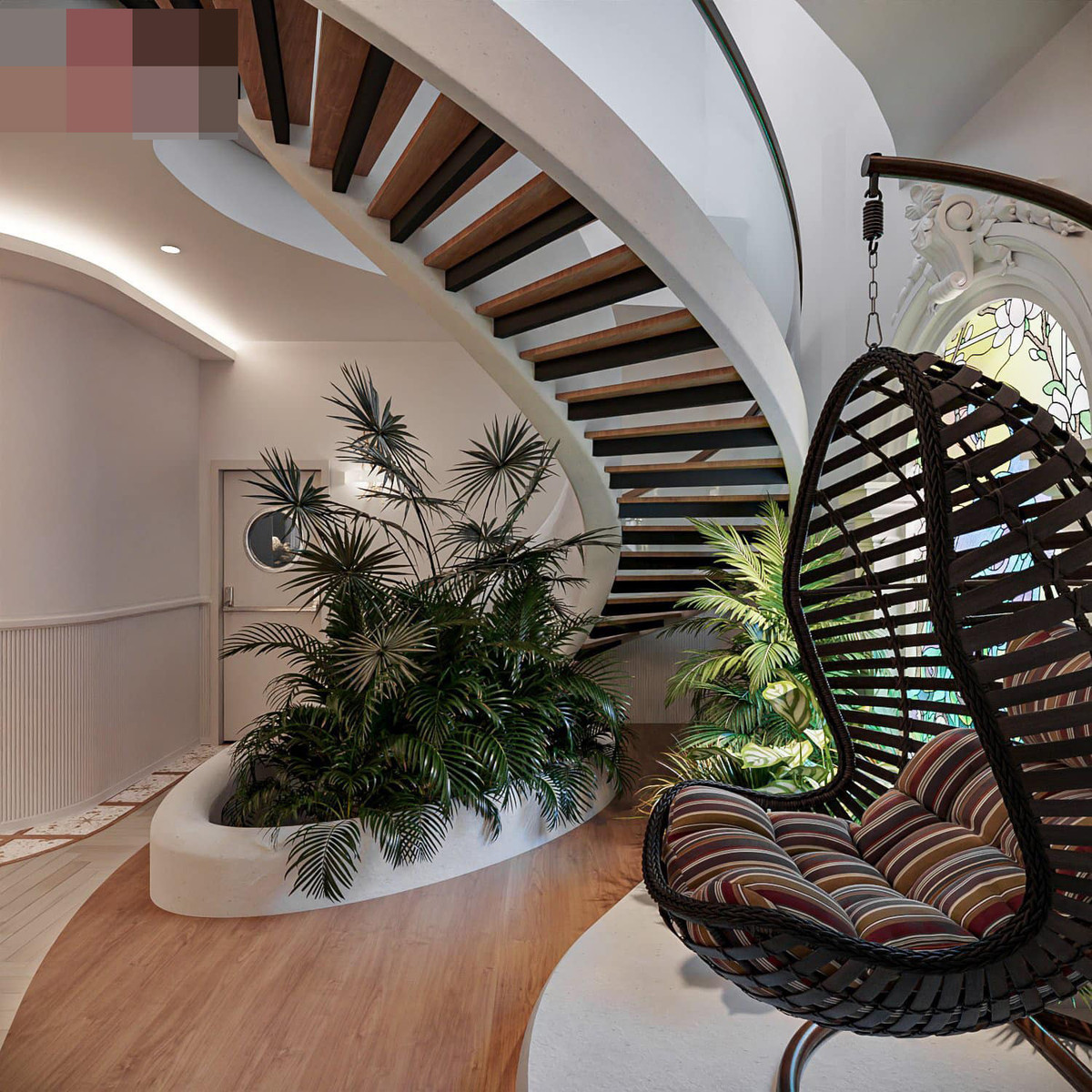 Biet thu nhu sieu cung dien, be boi vo cuc bao boc boi mang xanh-Hinh-4