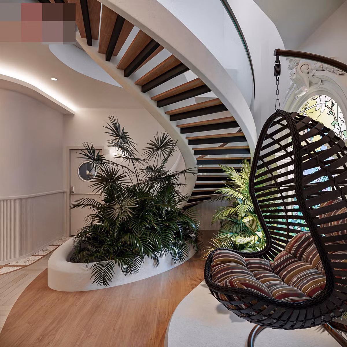 Biet thu nhu sieu cung dien, be boi vo cuc bao boc boi mang xanh-Hinh-4