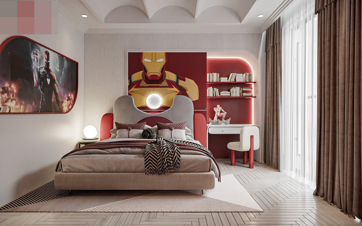 Biet thu nhu sieu cung dien, be boi vo cuc bao boc boi mang xanh-Hinh-12