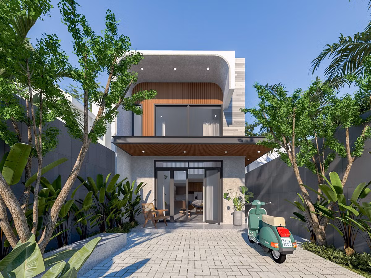 Nhà gác lửng siêu đẹp, không gian thông tầng thoáng đãng - Hình 3 Nha gac lung sieu dep, khong gian thong tang thoang dang-Hinh-3