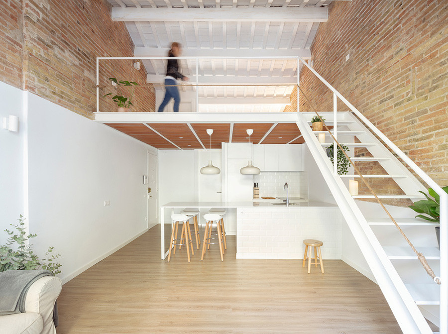 Nha gac lung sieu dep, khong gian thong tang thoang dang-Hinh-7