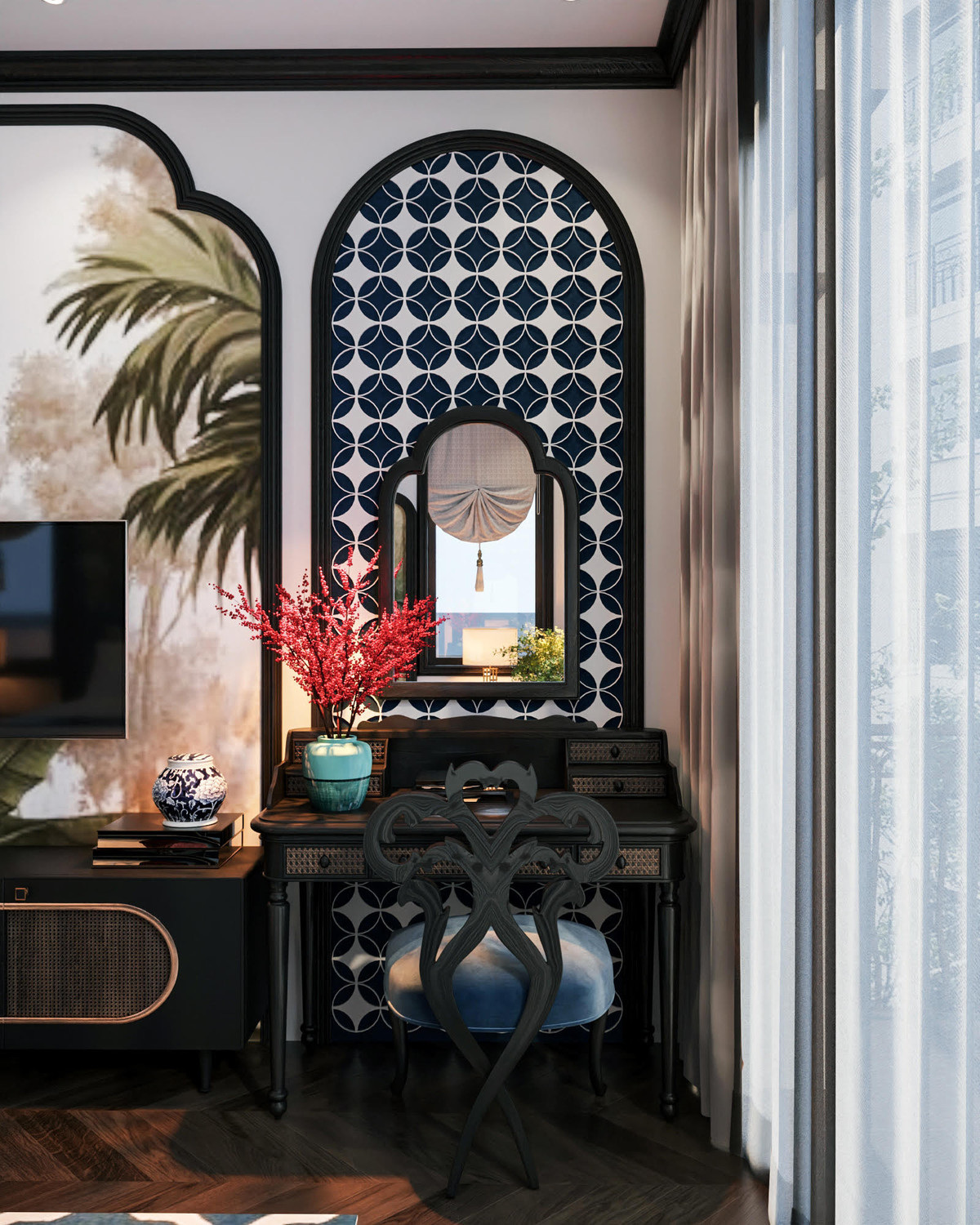 Biet thu Indochine dep nhu vien ngoc quy giua long pho bien-Hinh-13