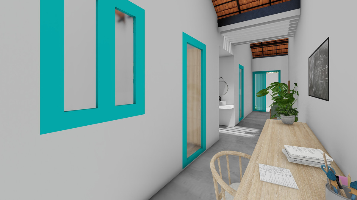 Nhà cấp 4 mái dốc sở hữu không gian thoáng đãng - Hình 13 Nha cap 4 mai doc so huu khong gian thoang dang-Hinh-13