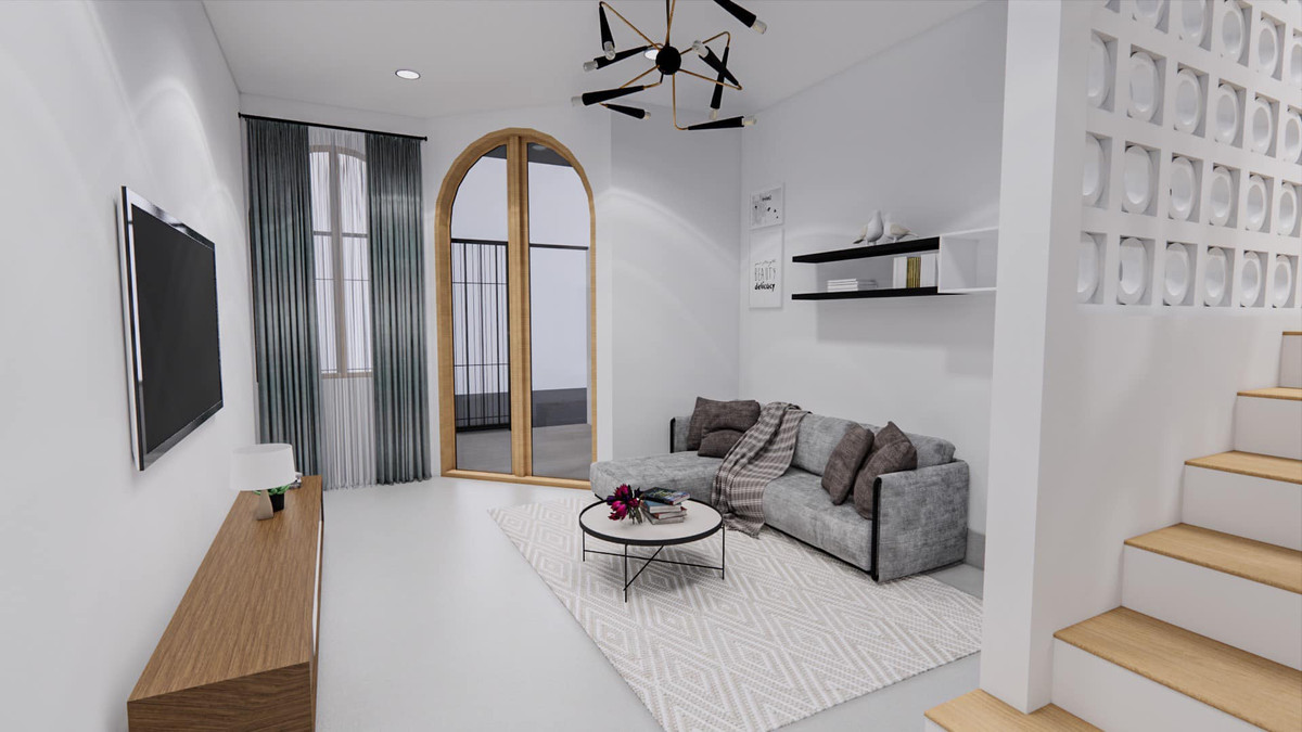 Nhà nhỏ 2 tầng đẹp xuất thần sau cải tạo, ngỡ lạc vào villa cao cấp - Hình 5 Nha nho 2 tang dep xuat than sau cai tao, ngo lac vao villa cao cap-Hinh-5