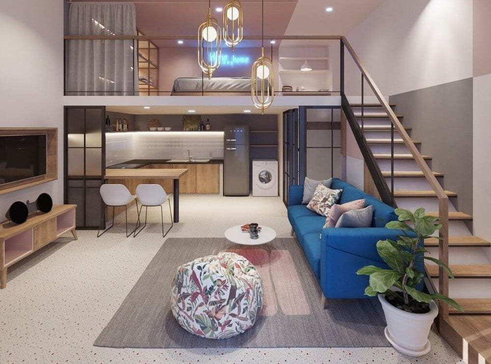 Nha gac lung 3 phong ngu sieu thoang mat, khong gian tien nghi-Hinh-7