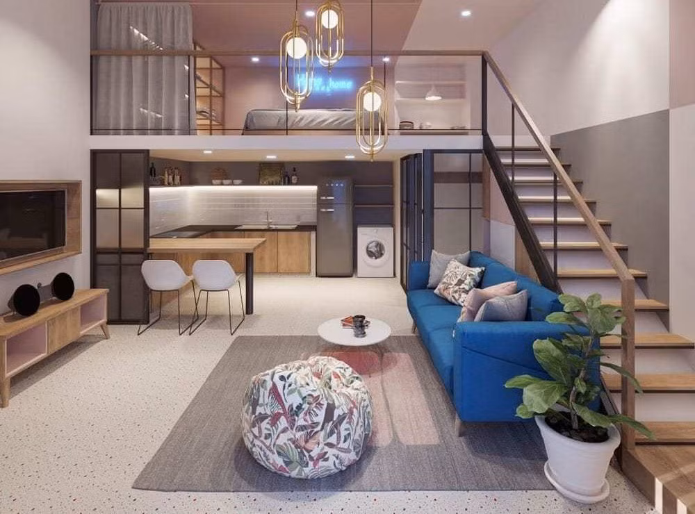 Nha gac lung 3 phong ngu sieu thoang mat, khong gian tien nghi-Hinh-7